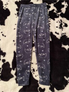 Le Top Bebe Bear Fuzzy Pajama Pants Size 4T